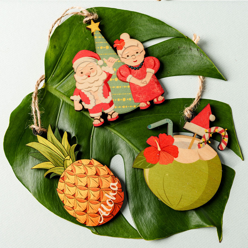 Pineapple Aloha Ornament | CocoNene Hawaii