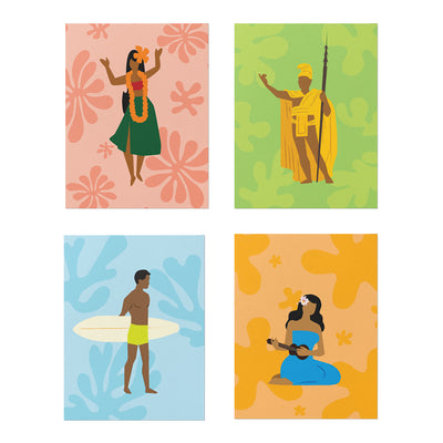 ISLAND LIFE CARD SET - 6 COUNT