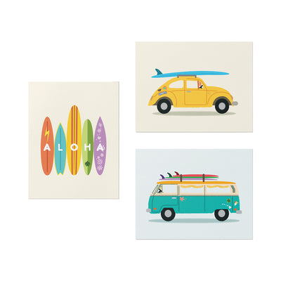 LET'S GO SURF CARD SET - 6 COUNT