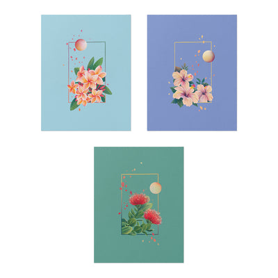 SERENE FLOWERING CARD SET - 6 COUNT