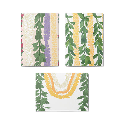 SIMPLE LEI CARD SET - 6 COUNT