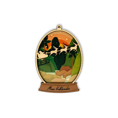 IAO NEEDLE SNOWGLOBE ORNAMENT