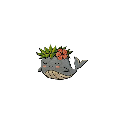 MINI HAKU WHALE OPIHI STICKER