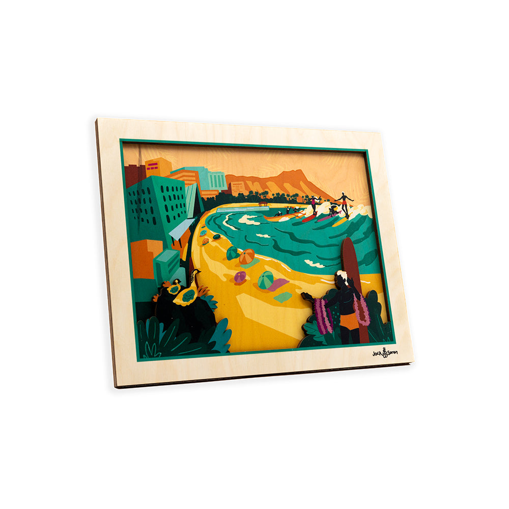 Jack Waikiki Layered Wall Art | CocoNene Hawaii