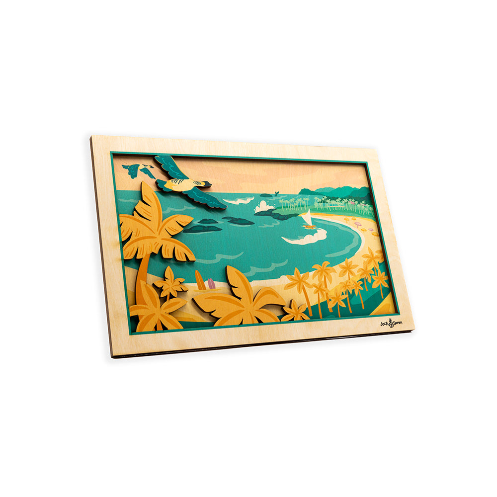 Jack Ko'Olina Layered Wall Art by Jack Soren | CocoNene Hawaii