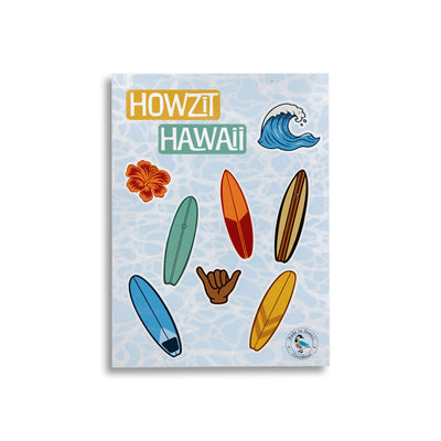 HOWZIT HAWAII SURFBOARD STICKER SET