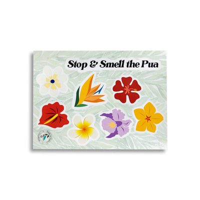 STOP & SMELL THE PUA STICKER SET