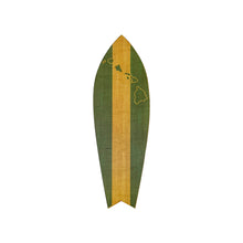 Load image into Gallery viewer, TEAL 1 STRIPE SURFBOARD WALL ART
