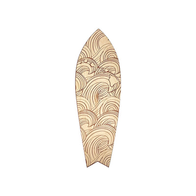 WOOD WAVE SURFBOARD WALL ART