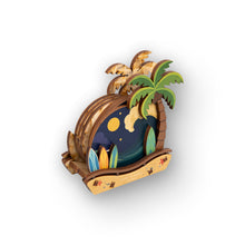 Load image into Gallery viewer, PALM TREE SURF COASTER SET