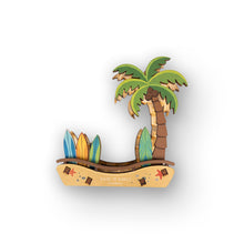 Load image into Gallery viewer, PALM TREE SURF COASTER SET