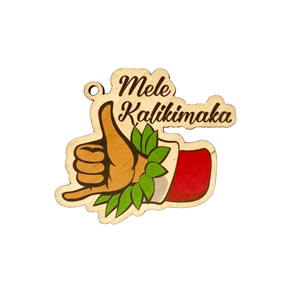 SHAKA MELE KALIKIMAKA ORNAMENT – CocoNene Hawaii