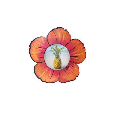 HIBISCUS CUTOUT MINI PICTURE FRAME