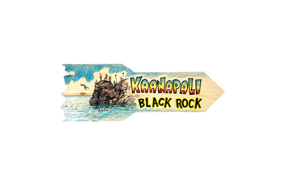 KAANAPALI BLACK ROCK DIRECTIONAL SIGN