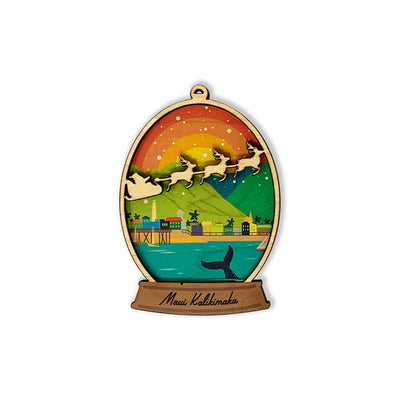 LAHAINA OCEAN SNOWGLOBE ORNAMENT