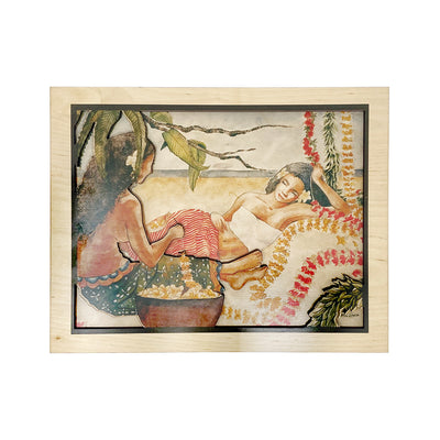 LOUNGING LEI LADIES LAYERED WALL ART