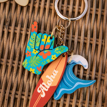 Load image into Gallery viewer, CATCHIN WAVES CHAIN BAG CHARM
