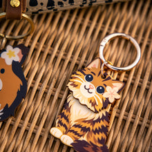 Load image into Gallery viewer, STRIPED CAT BAG CHARM
