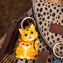 Load image into Gallery viewer, ORANGE CAT BAG CHARM
