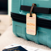 Load image into Gallery viewer, PASTEL HAWAII WOOD BAG TAG
