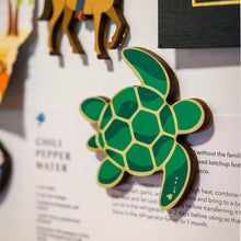 Load image into Gallery viewer, GREEN GEO HONU MAGNET
