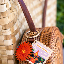 Load image into Gallery viewer, KILAUEA POSTCARD BAG CHARM
