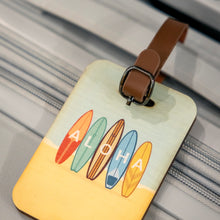 Load image into Gallery viewer, RETRO ALOHA SURFBOARDS WOOD BAG TAG
