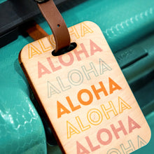 Load image into Gallery viewer, PASTEL HAWAII WOOD BAG TAG
