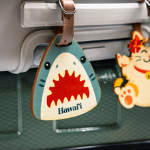 Load image into Gallery viewer, SHARK FACE WOOD BAG TAG
