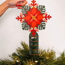 Load image into Gallery viewer, RED QUILT TREE TOPPER
