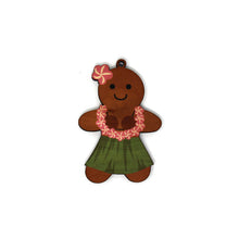 Load image into Gallery viewer, GINGERBREAD HULA GIRL ORNAMENT
