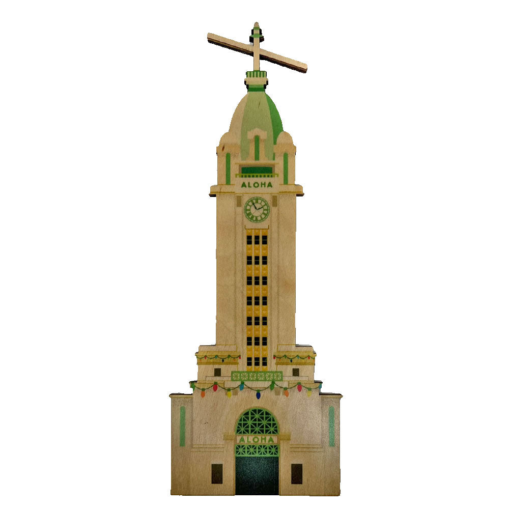 ALOHA TOWER CUTOUT WOOD PUZZLE