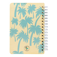 Load image into Gallery viewer, BLUE PALM PATTERN WOOD NOTEBOOK
