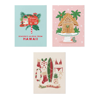 ISLAND HOLIDAY SEASON CARD SET - 6 COUNT