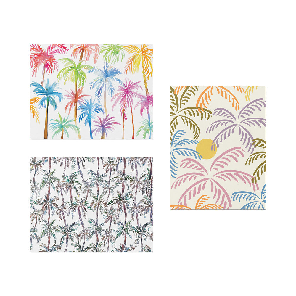TROPICAL PALMS CARD SET - 6 COUNT