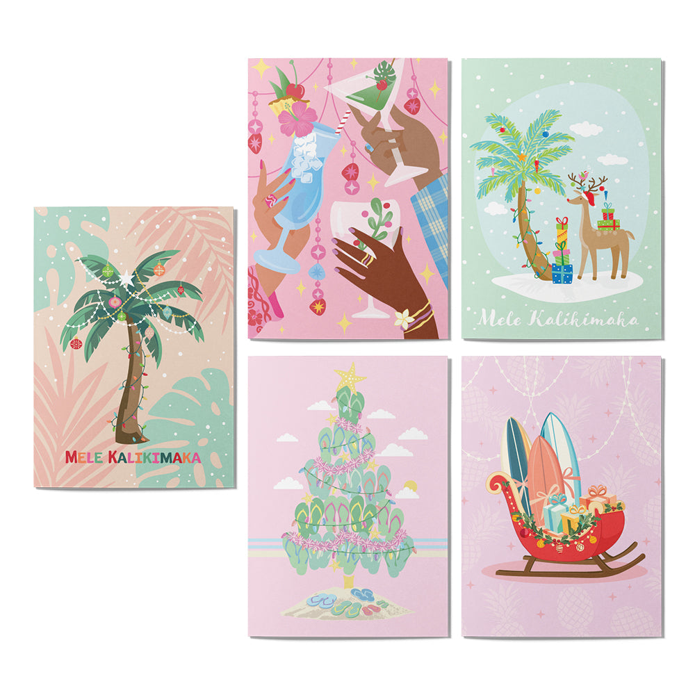 MELE PASTEL CHEER CARD SET - 6 COUNT