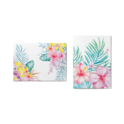 WATERCOLOR FLORAL CARD SET - 6 COUNT