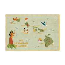 Load image into Gallery viewer, THE HAWAIIAN ISLANDS MAP WOOD PUZZLE
