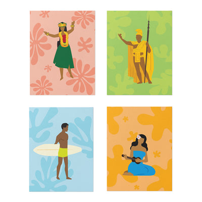 ISLAND LIFE CARD SET - 6 COUNT