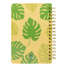 Load image into Gallery viewer, GREEN MONSTERA WOOD NOTEBOOK
