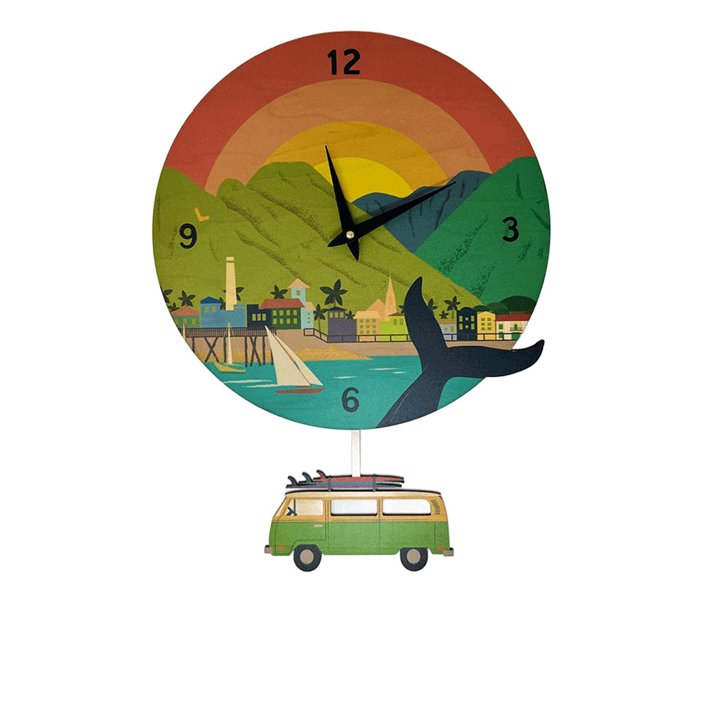 Historic Lahaina Pendulum Clock CocoNene Hawaii historic-lahaina-pendulum-clock-coconene-hawaii