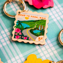 Load image into Gallery viewer, ROAD TO HANA POSTCARD BAG CHARM

