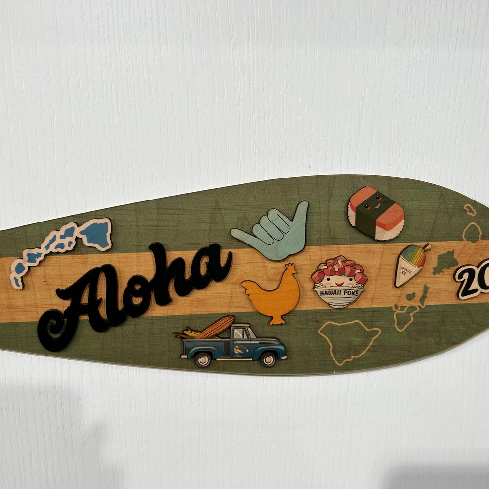Aloha Scrypt SMALL SCRIPT ALOHA OPIHI STICKER – CocoNene Hawaii