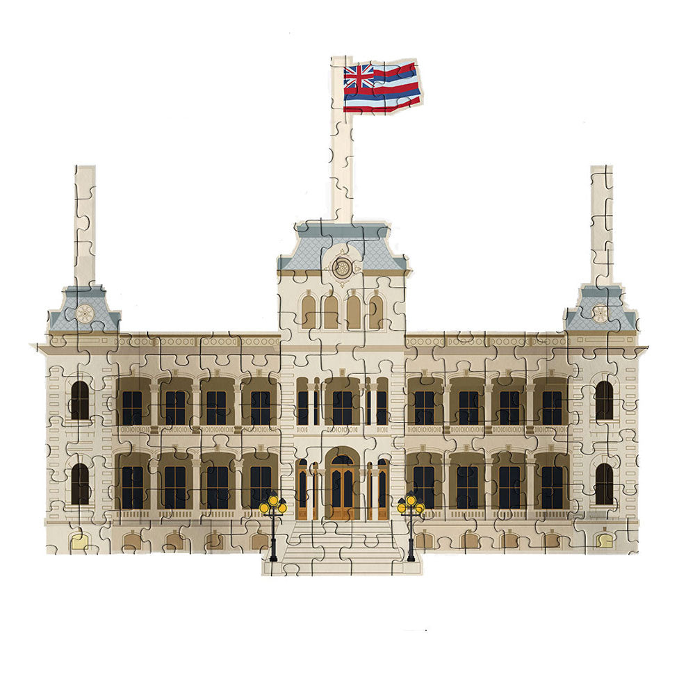 IOLANI PALACE CUTOUT WOOD PUZZLE