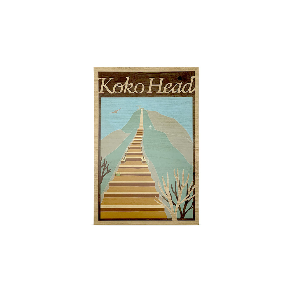 KOKO HEAD 1 LAYER WOOD ART