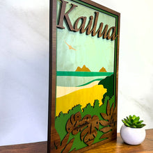 Load image into Gallery viewer, KAILUA 3 LAYER WOOD ART
