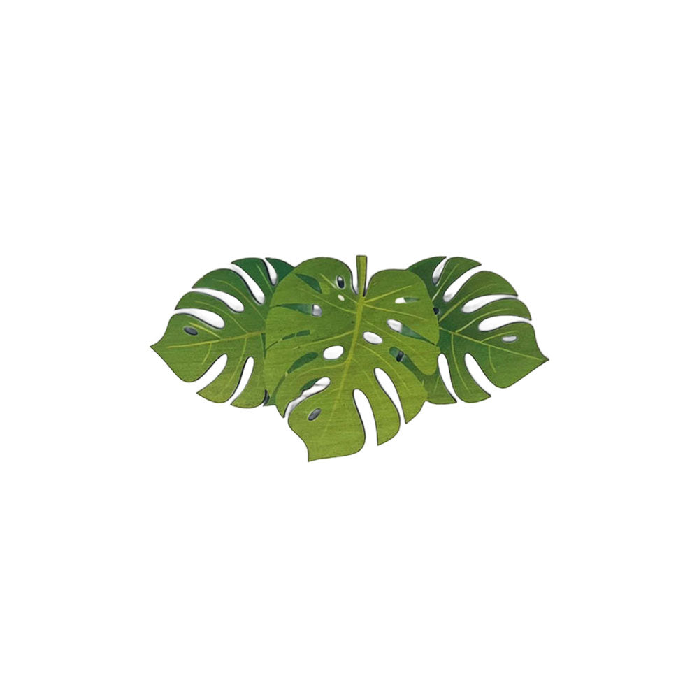 crate and barrel monstera leaf LBL-LARGE TRIPLE MONSTERA
