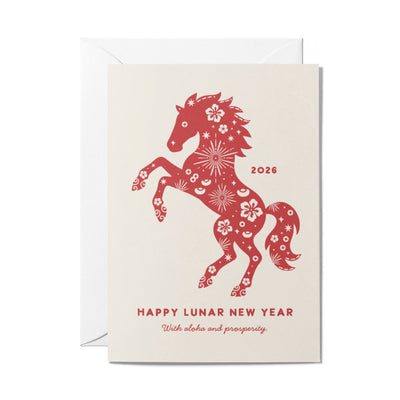 LUCKY HORSE 2026 5X7 CARD