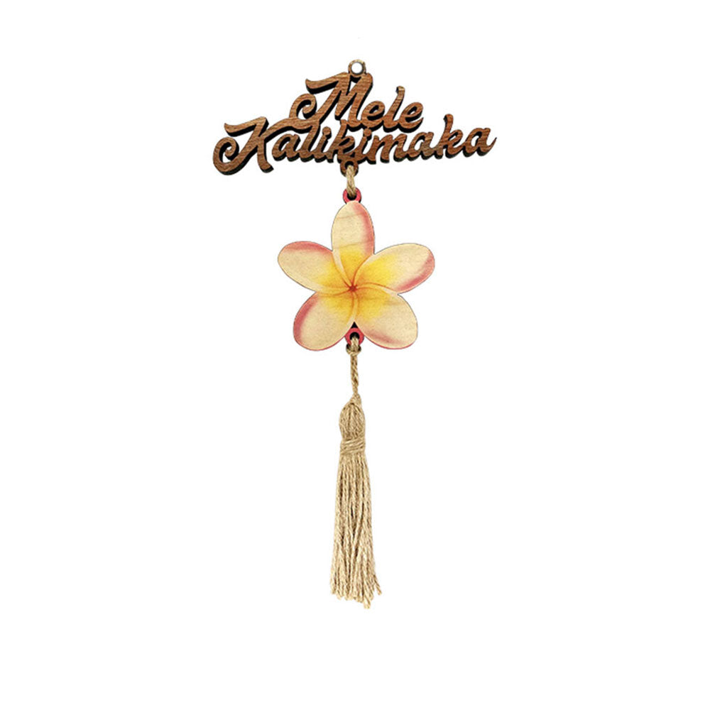 MELE PLUMERIA TASSEL ORNAMENT