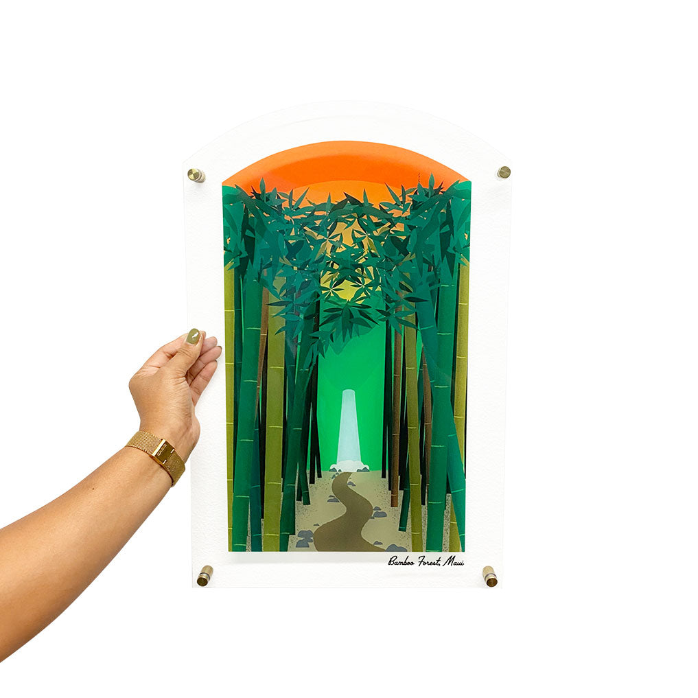 BAMBOO FOREST ACRYLIC WALL ART